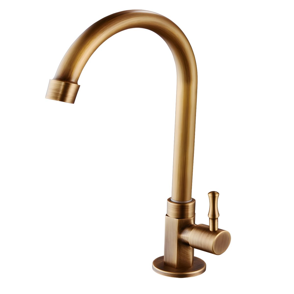 Lythavik | Elegant Gooseneck High Arc Kitchen Sink Mixer Tap with Lever