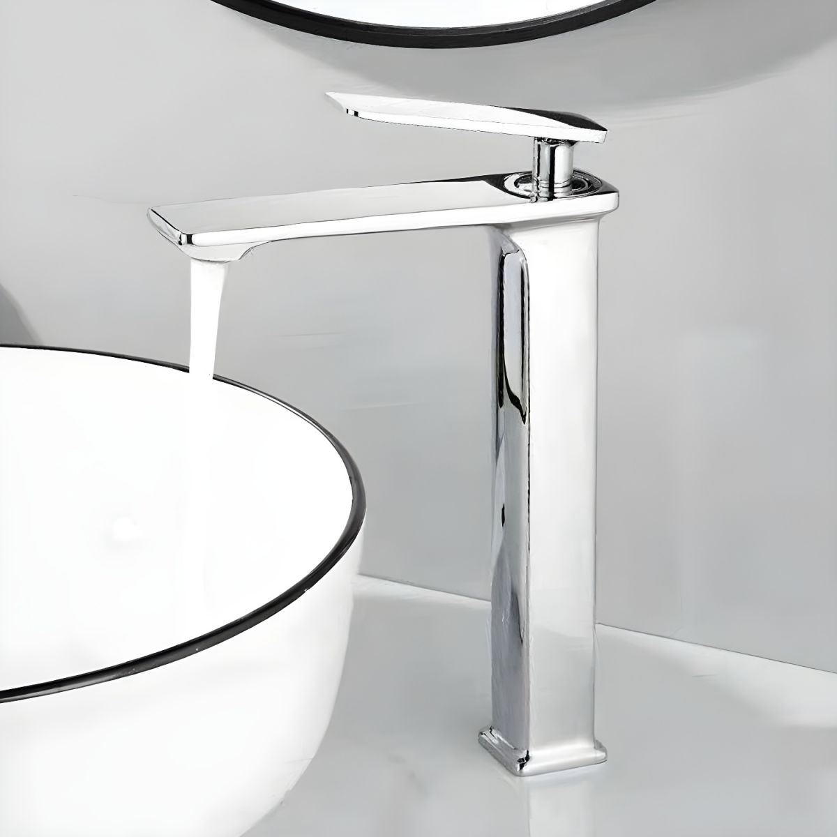 Juvandis | Modern Cuboid Profile Single Lever Bathroom Basin Tap
