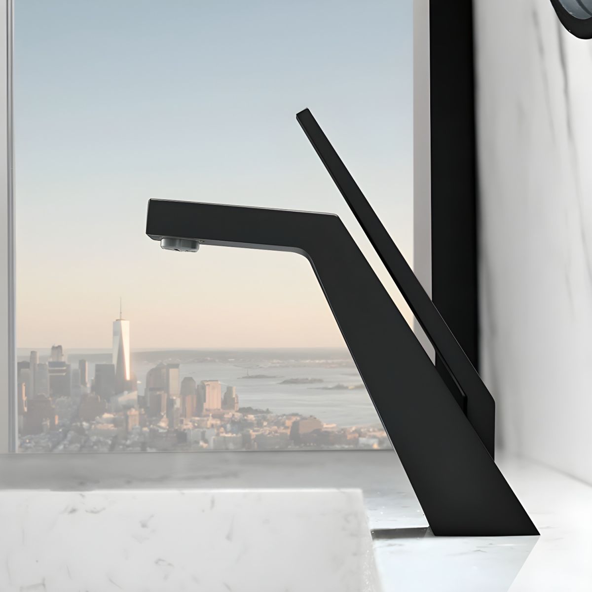 Hjalmvic | Arched Column Silhouette Single Lever Bathroom Sink Tap