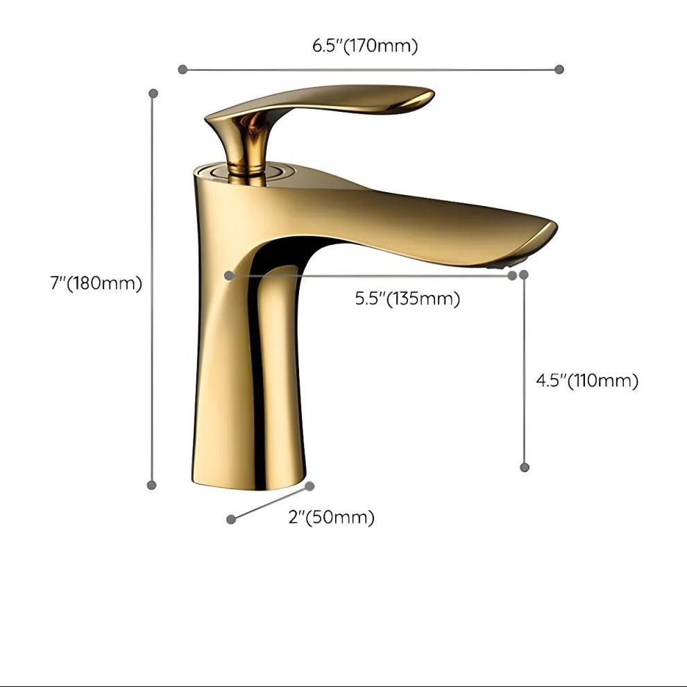 Sylvaka | Luxury Arched Profile Deck Mounted Bathroom Basin Tap