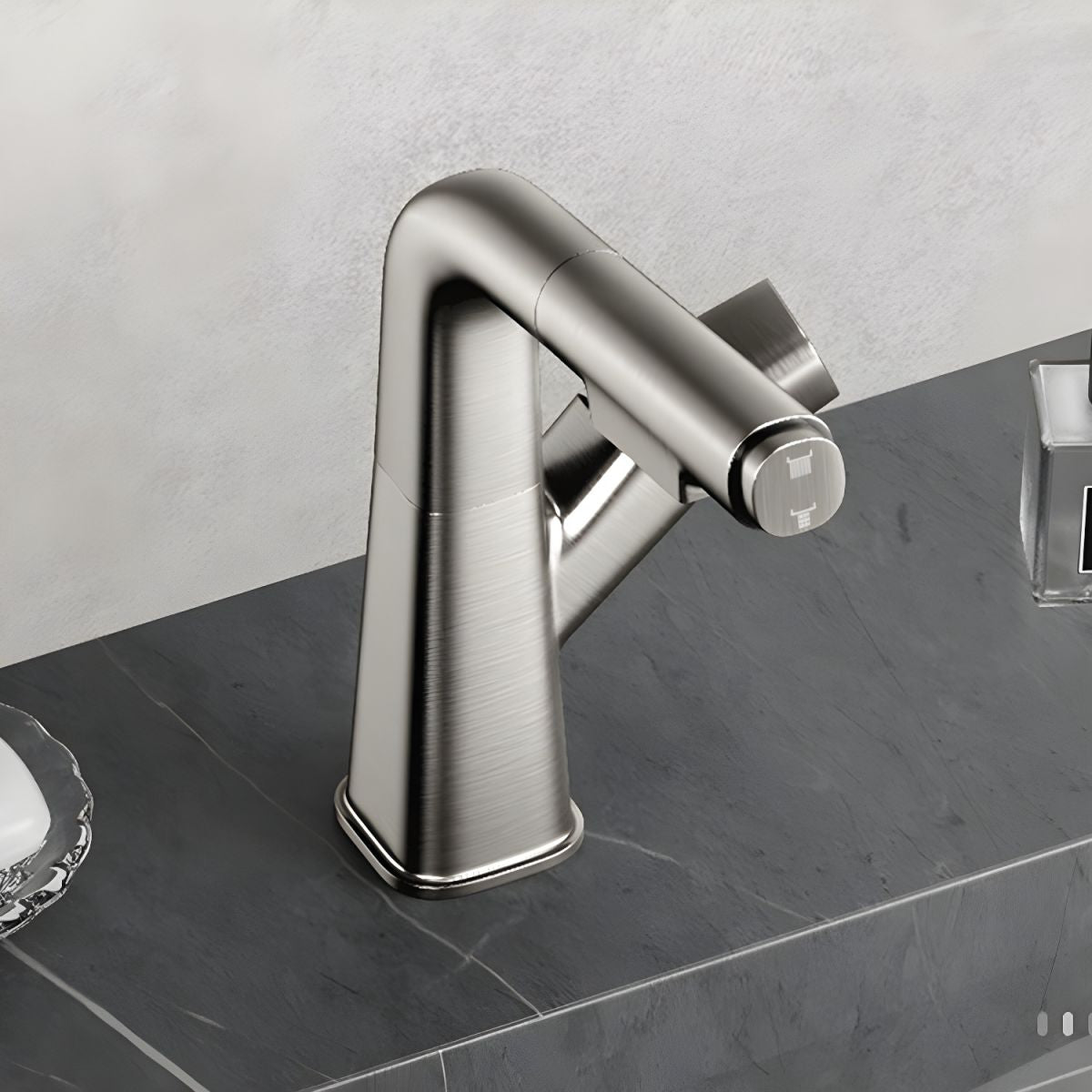 Thrylvim | Minimalist Arched Profile Centerset Bathroom Sink Tap