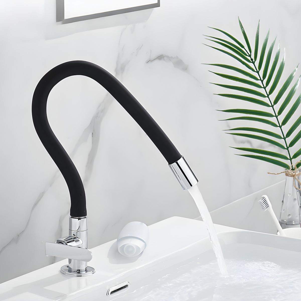 Videnar | Sleek High Arc Tubular Single Lever Kitchen Sink Tap