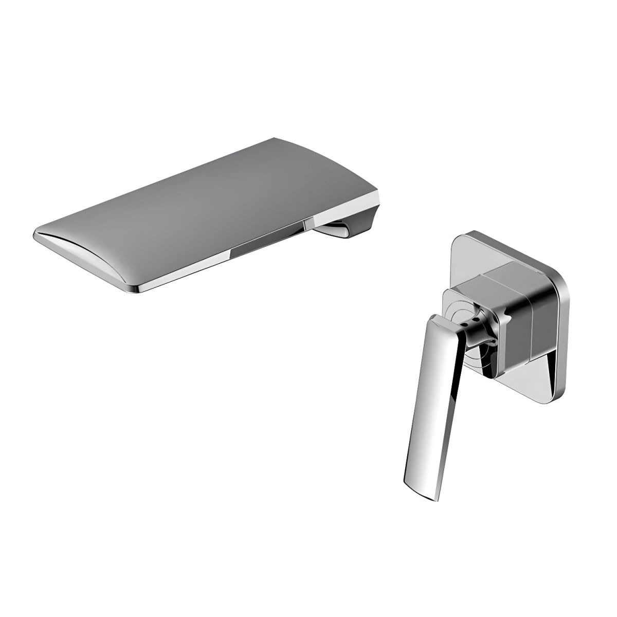 Huvalle | Waterfall Spout Wall Mounted Bathroom Basin Tap