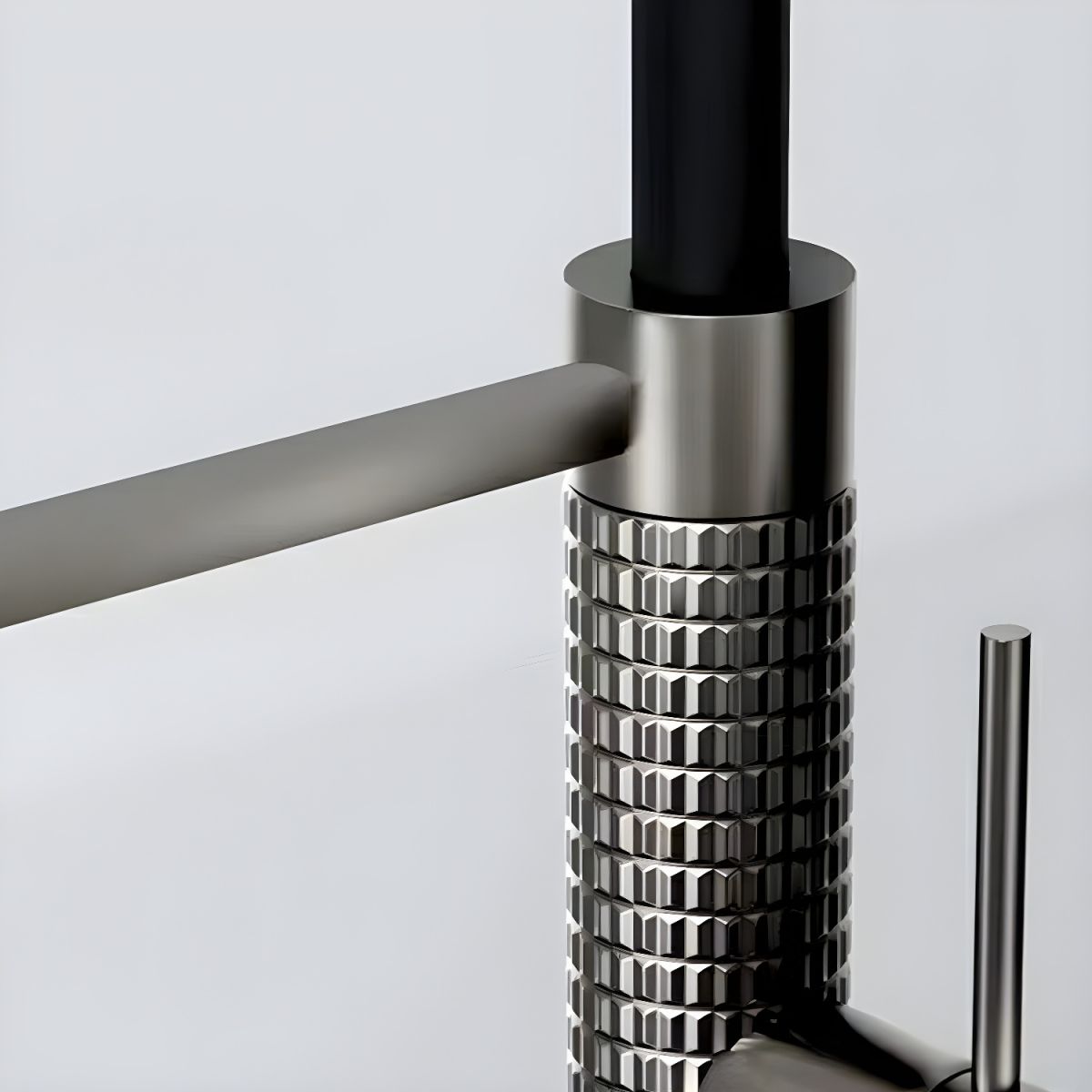 Lythvike | Industrial High Arc Swivel Spout Kitchen Sink Mixer Tap with Single Lever