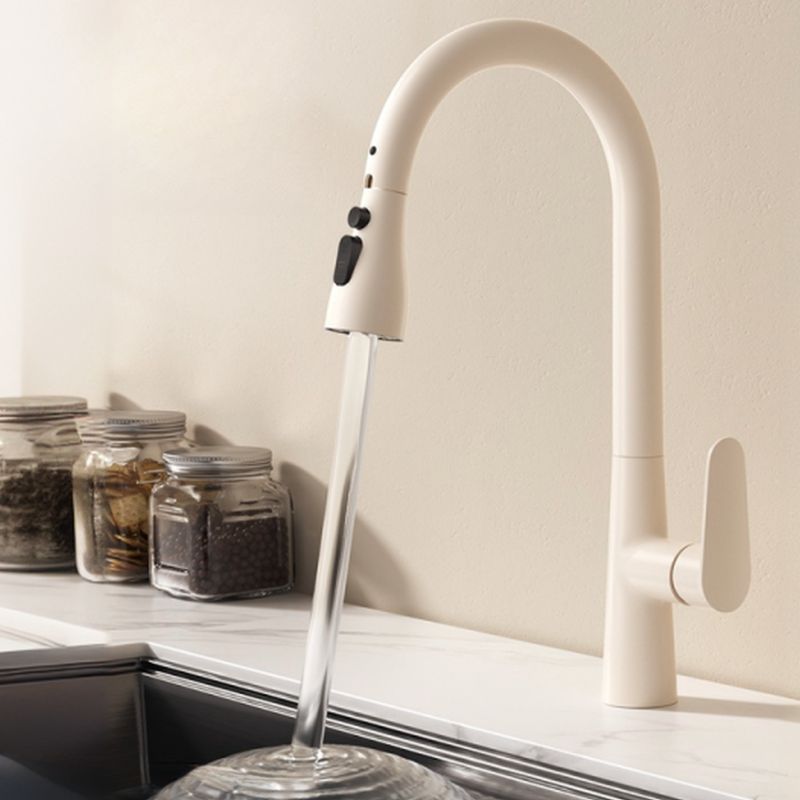 Elvarken | Nordic Gooseneck Pull Out Swivel Spout Kitchen Sink Mixer Tap