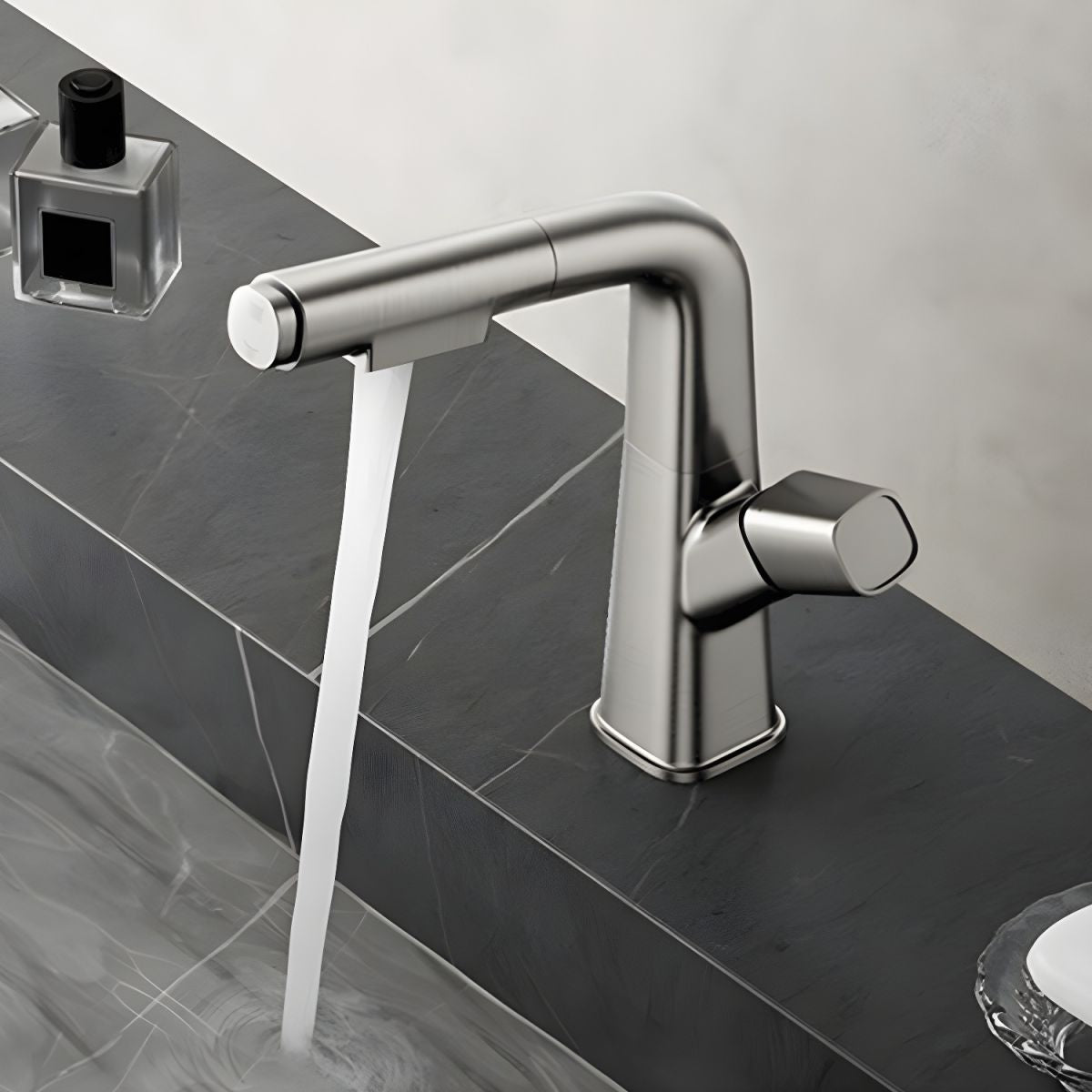 Thrylvim | Minimalist Arched Profile Centerset Bathroom Sink Tap
