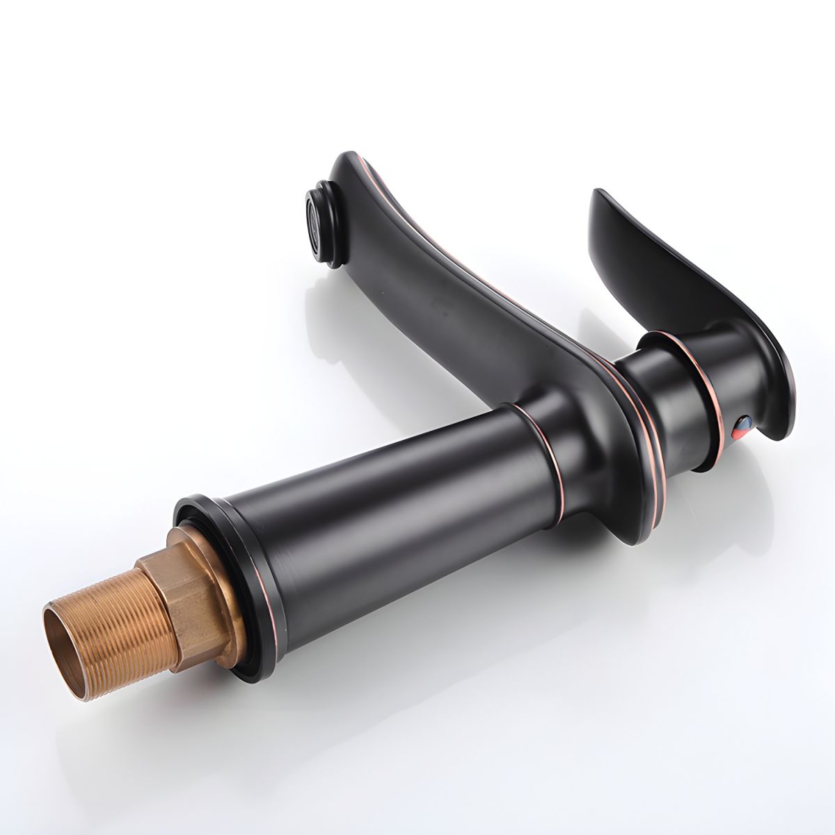 Alsvior | Vintage Low Arc Widespread Lever Bathroom Sink Tap