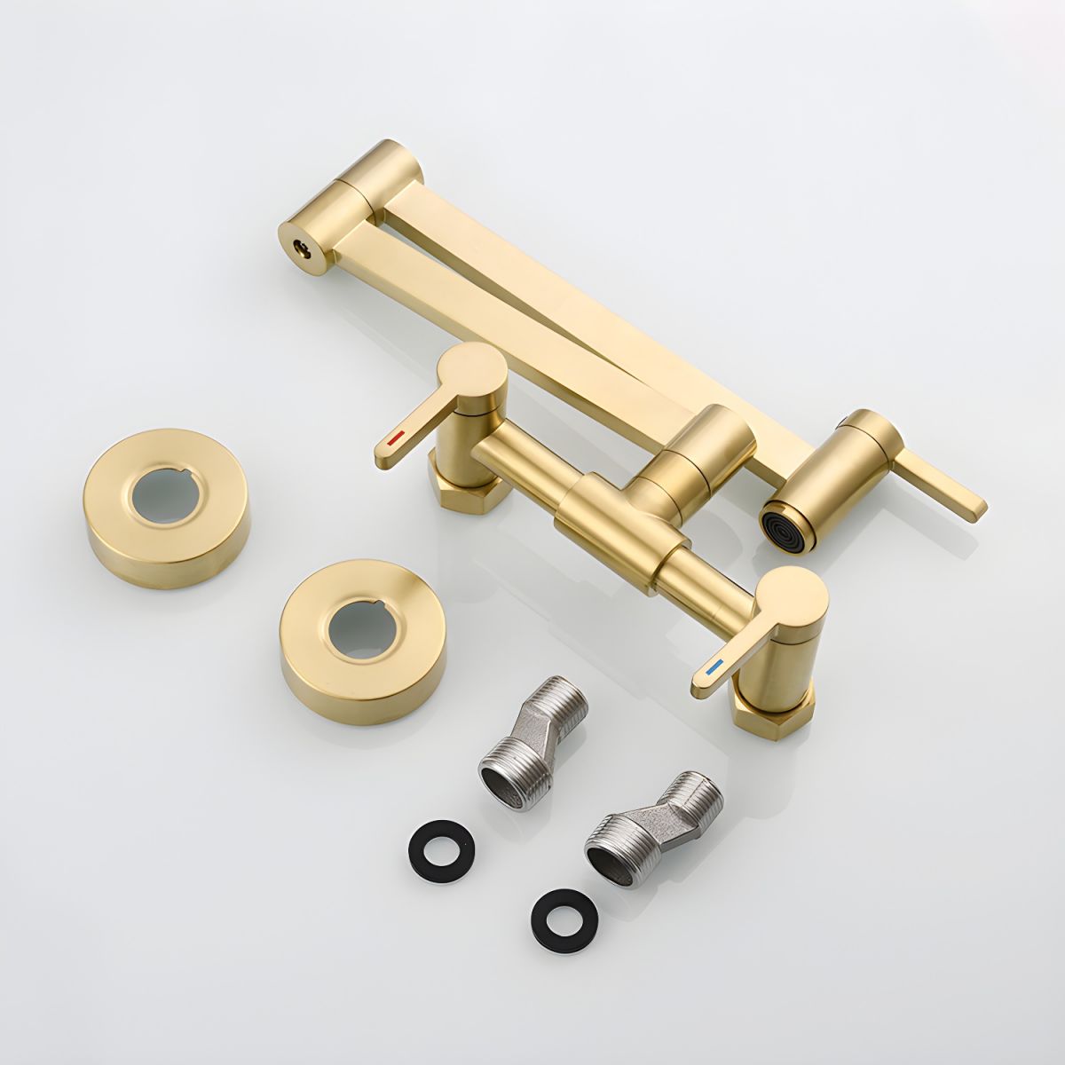 Arviken | Sleek Wall Mounted Folding Arm Pot Filler Kitchen Tap