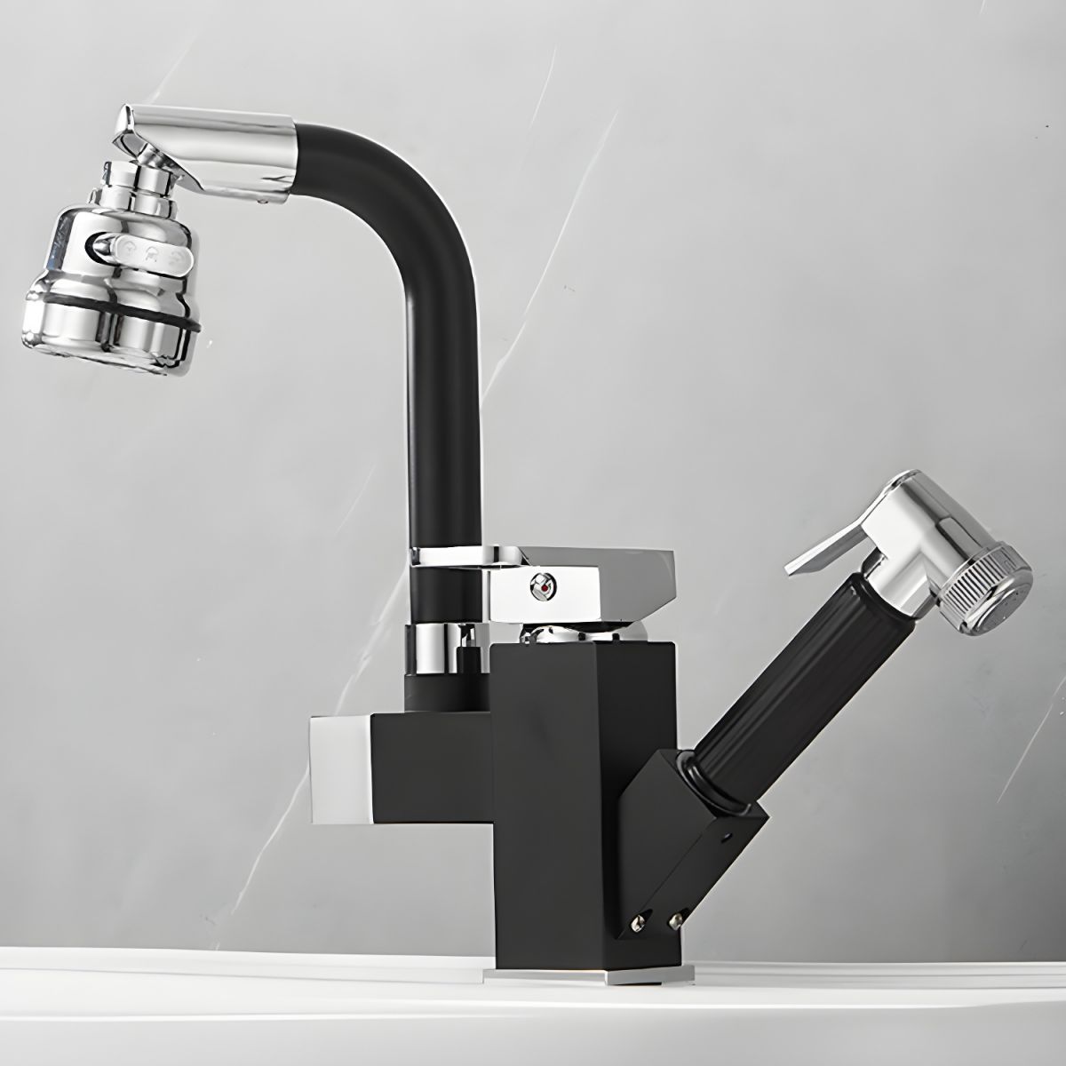 Sylthor | Luxury Swivel Spout High Arc Vessel Bathroom Sink Tap