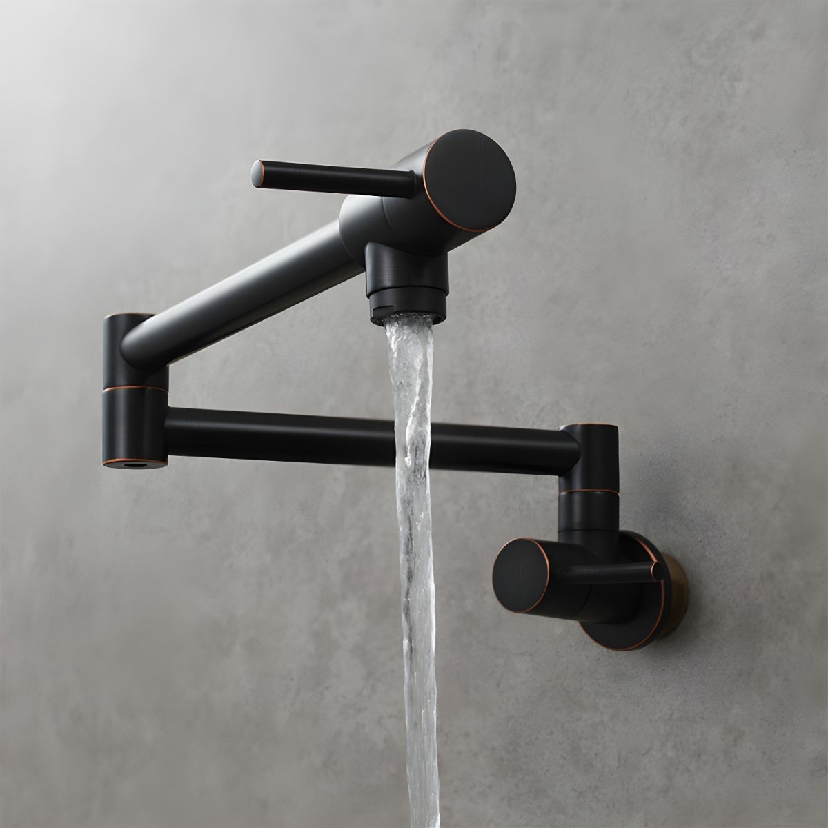 Sylvord | Modern Wall Mounted Folding Articulated Arm Kitchen Pot Filler Tap