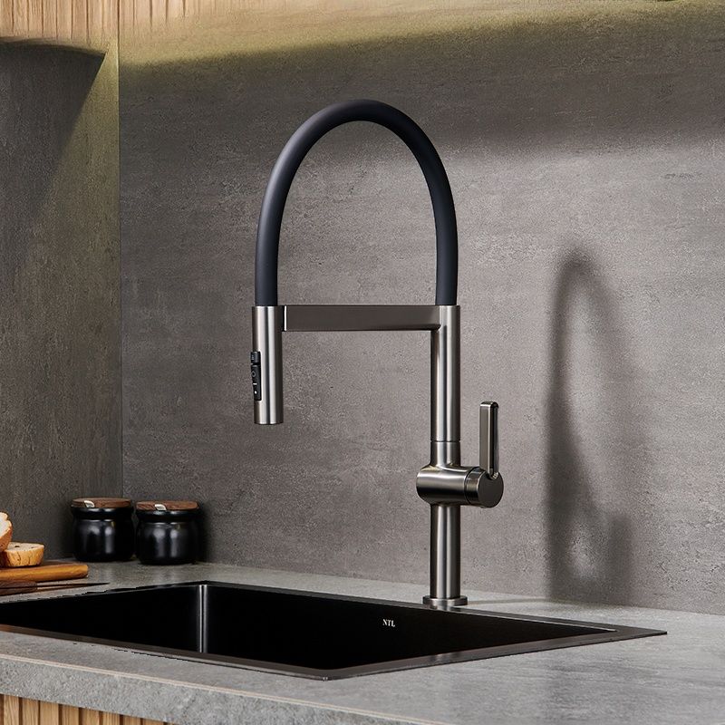 Halvorna | Professional Arched Profile Retractable Spout Kitchen Sink Mixer Tap