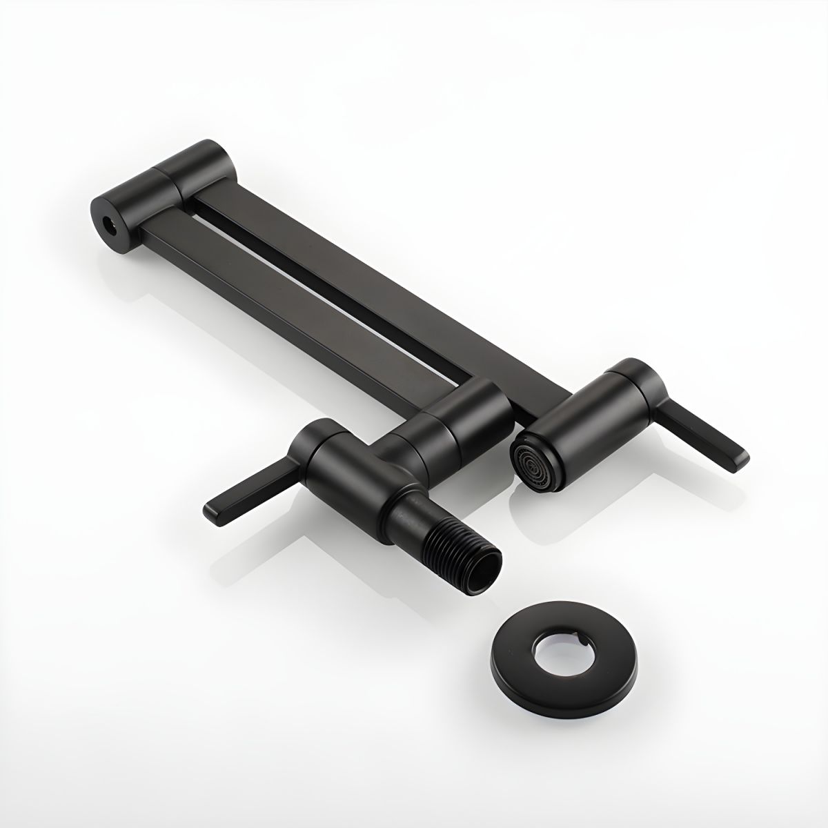 Nordviken | Wall Mounted Folding Dual Lever Kitchen Pot Filler Tap