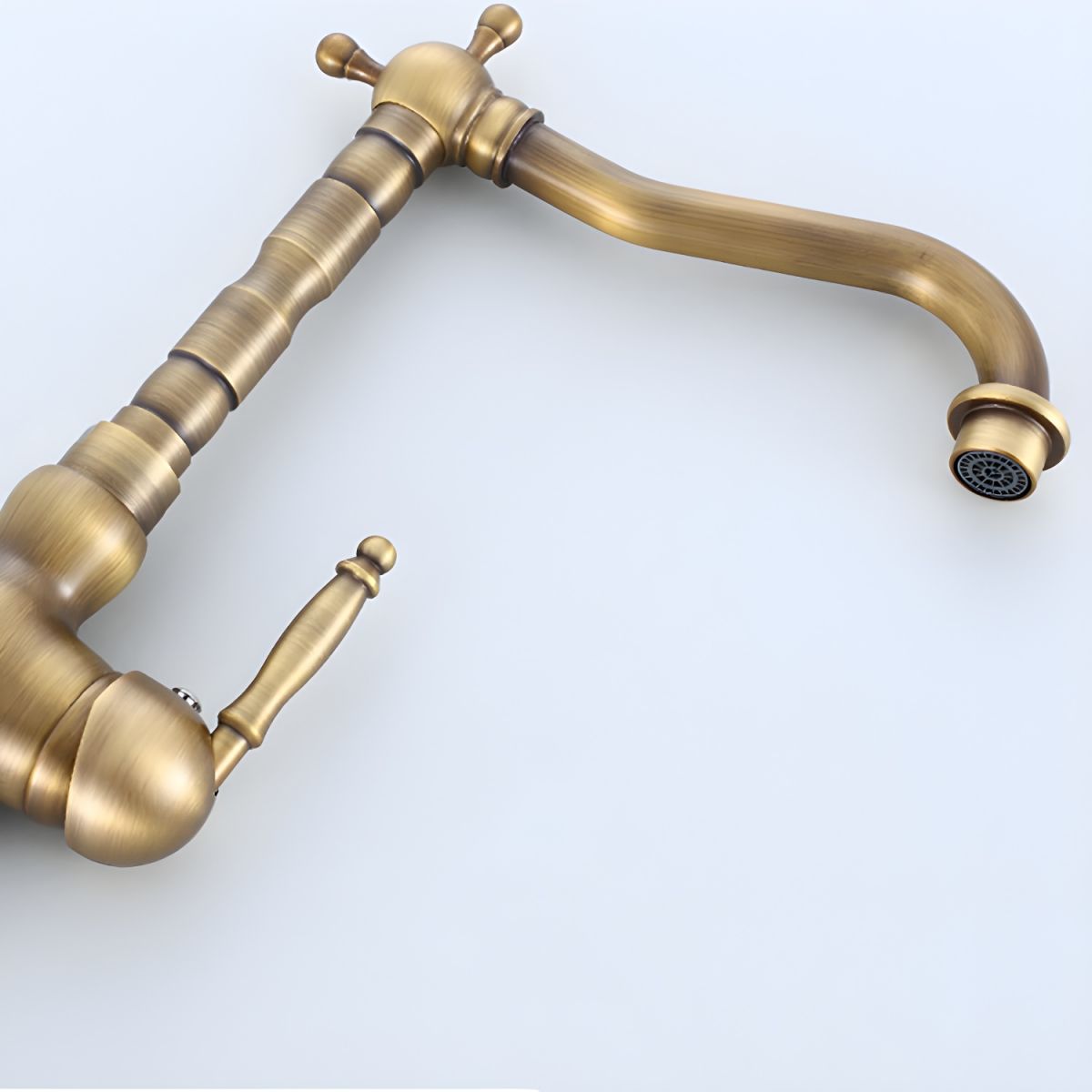 Sylviken | Luxury High Arc Swivel Spout Gooseneck Kitchen Sink Mixer Tap