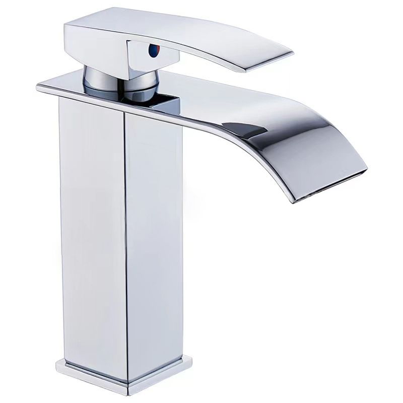 Kestrum | Contemporary Arched Column Waterfall Bathroom Sink Tap
