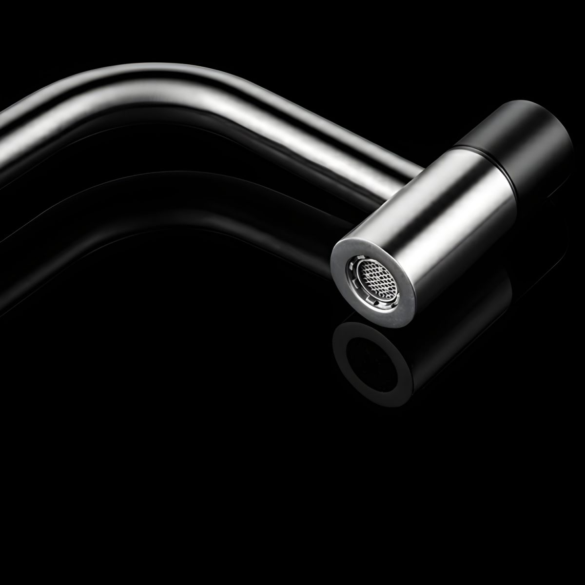 Aerisvik | Modern L-Shaped Swivel Spout High Arc Kitchen Sink Tap