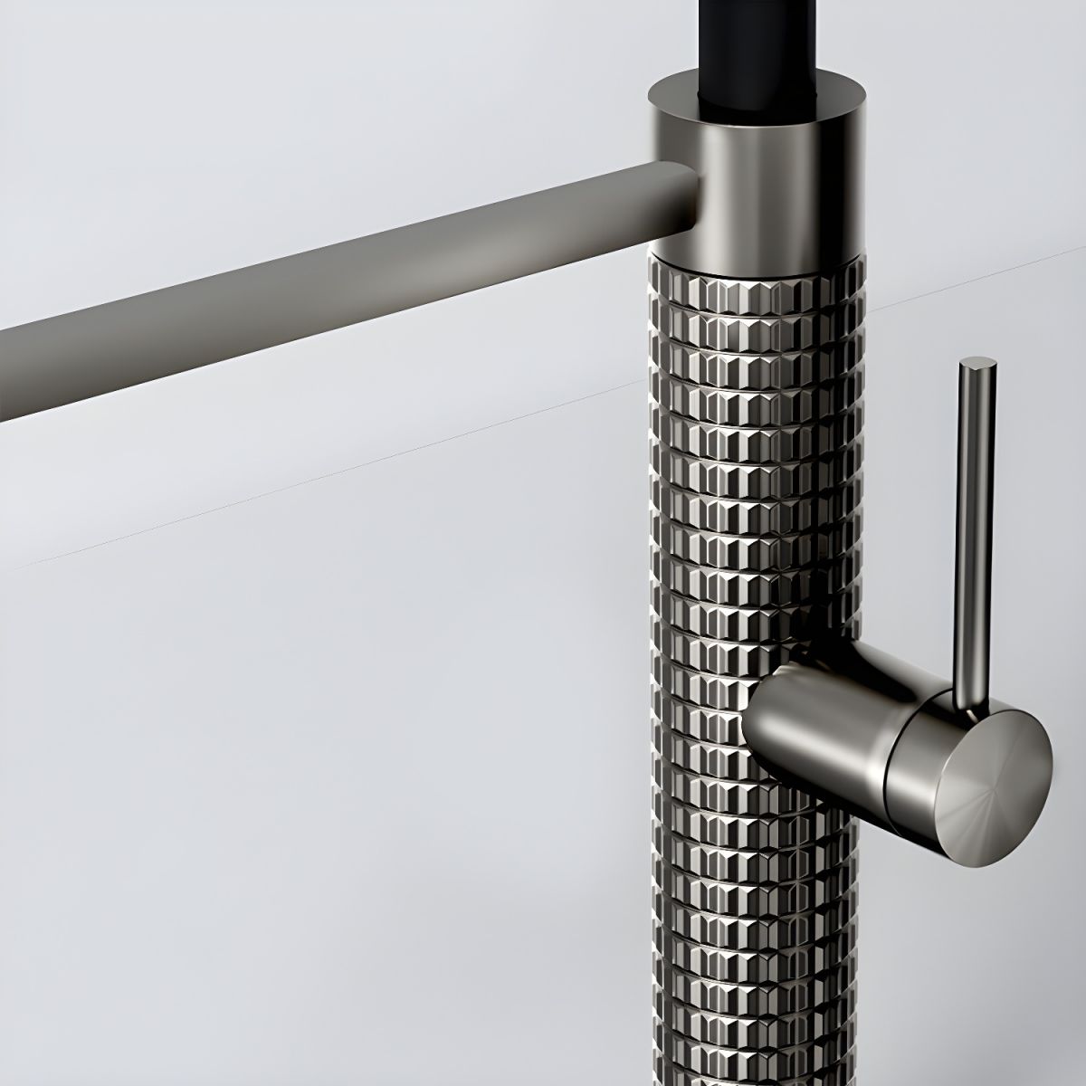 Alsvig | Industrial High Arc Pull Down Lever Gooseneck Kitchen Sink Mixer Tap