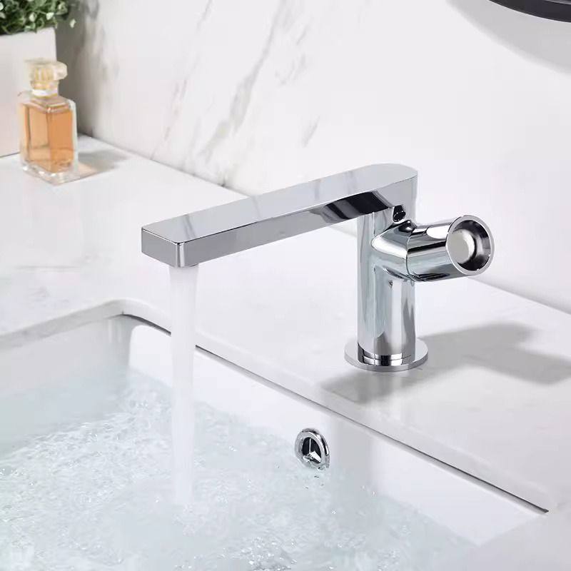 Lindovur | Contemporary Tubular Arched Column Single Lever Bathroom Sink Tap