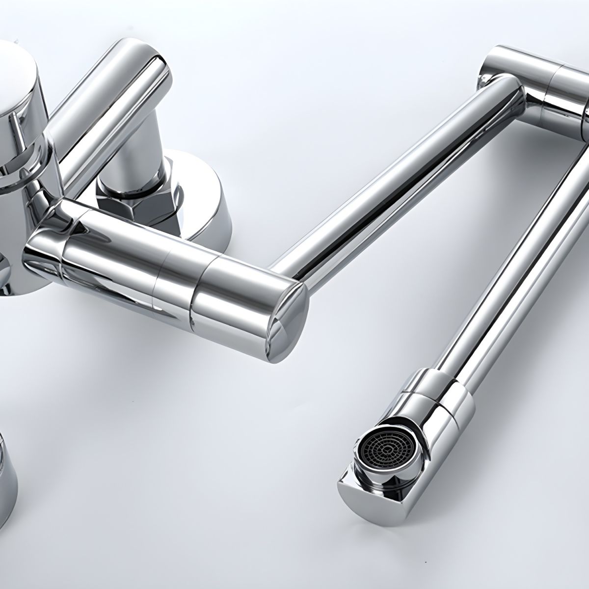Alsvior | Modern Wall Mounted Articulated Arm Kitchen Pot Filler Mixer Tap