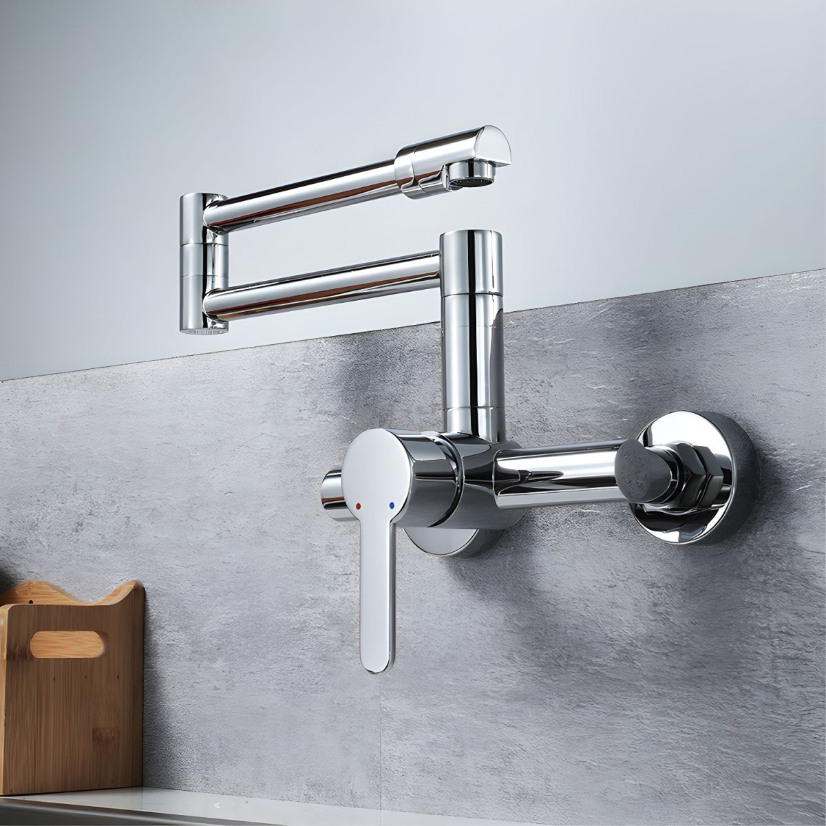 Alsvior | Modern Wall Mounted Articulated Arm Kitchen Pot Filler Mixer Tap
