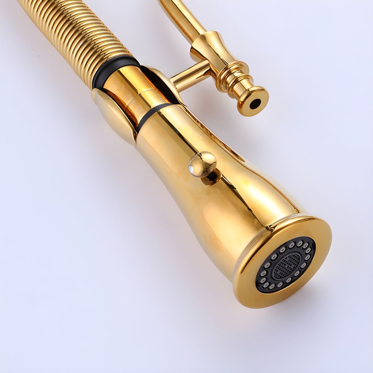 Lythavik | Industrial High Arc Spring Spout Pull Down Kitchen Sink Mixer Tap