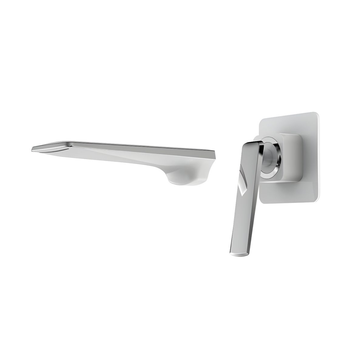 Huvalle | Waterfall Spout Wall Mounted Bathroom Basin Tap
