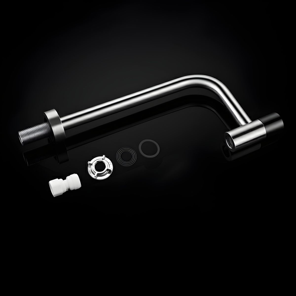 Aerisvik | Modern L-Shaped Swivel Spout High Arc Kitchen Sink Tap