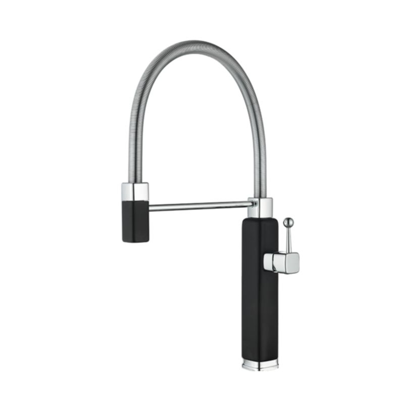 Alvonde | Industrial Arched Spring Spout Single Lever Kitchen Sink Mixer Tap