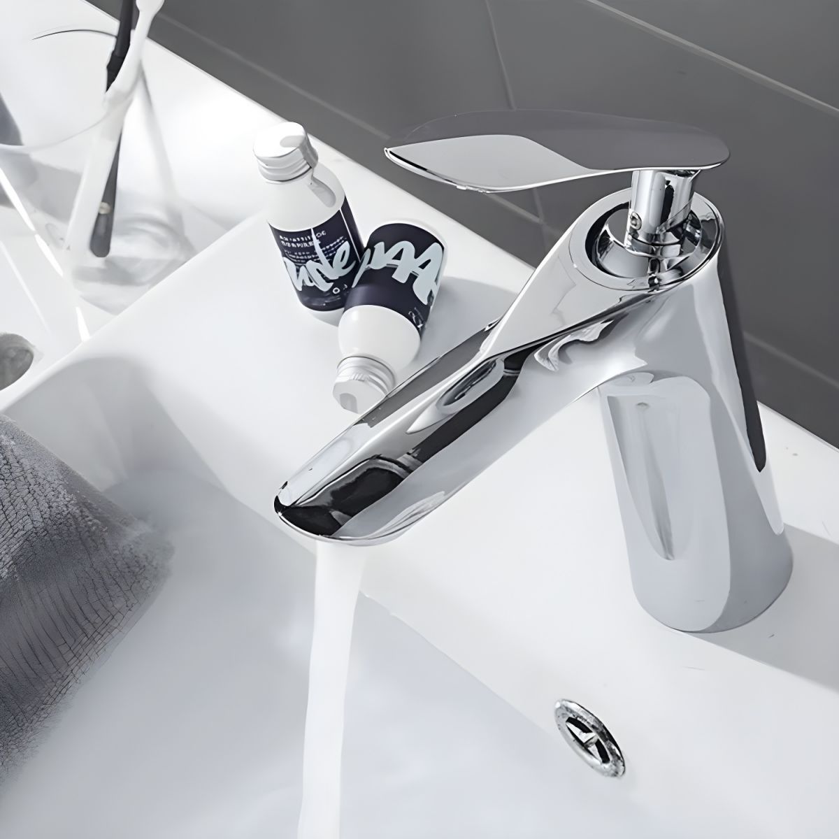 Sylvaka | Luxury Arched Profile Deck Mounted Bathroom Basin Tap
