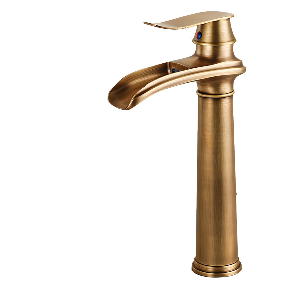 Sylthiro | Contemporary Arched Profile Waterfall Spout Vessel Bathroom Tap