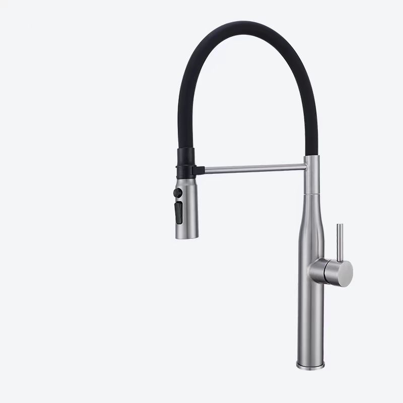 Aerisund | Industrial Arched Profile Retractable Spout Kitchen Sink Mixer Tap