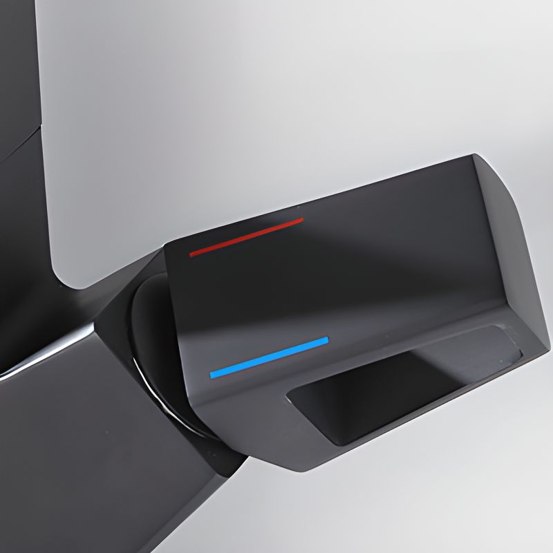 Juvaste | Contemporary Arched Column Swivel Deck Mounted Bathroom Sink Tap