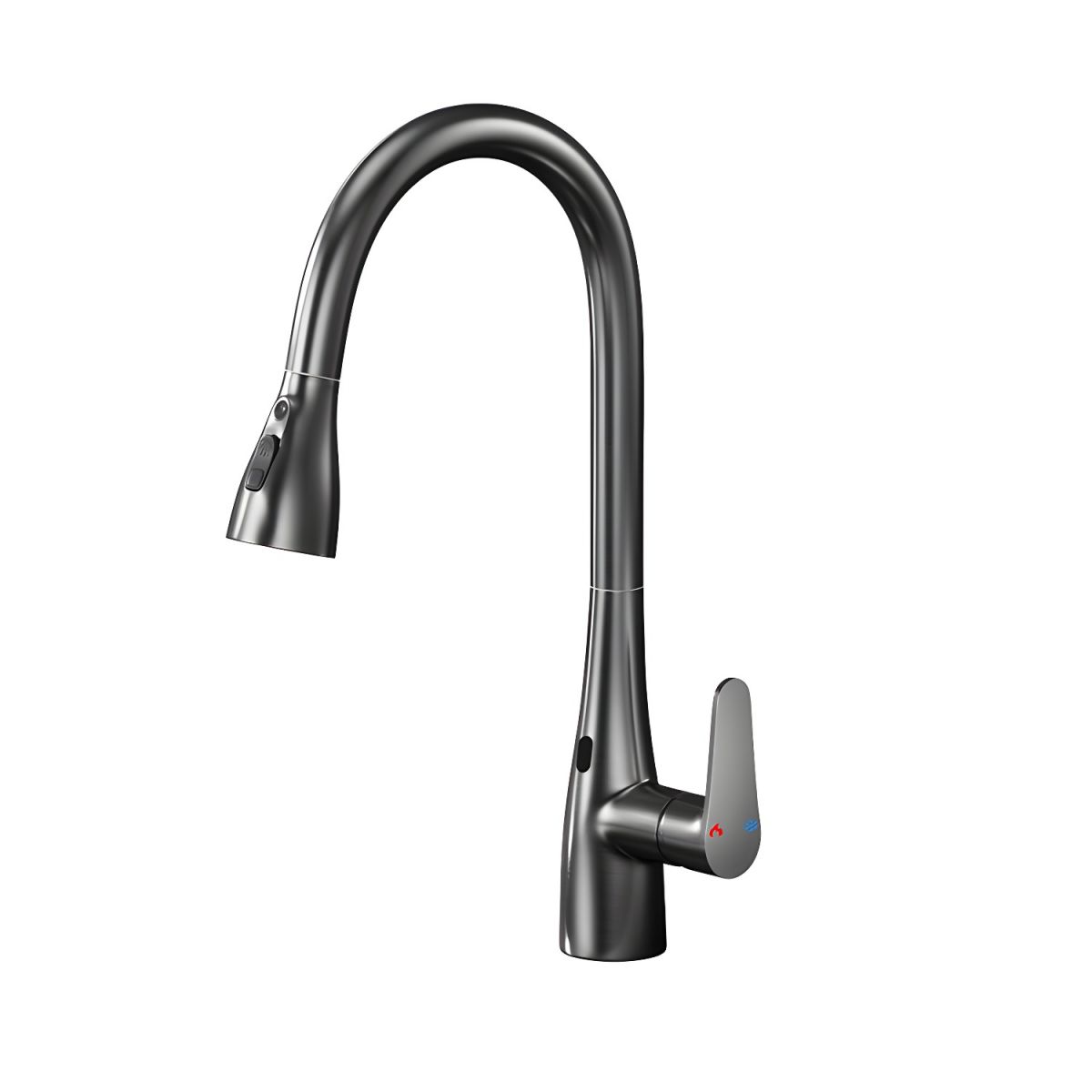 Aerialvik | Modern High Arc Touchless Retractable Spout Kitchen Sink Mixer Tap