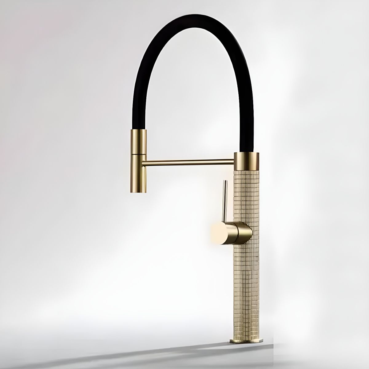 Lythvike | Industrial High Arc Swivel Spout Kitchen Sink Mixer Tap with Single Lever