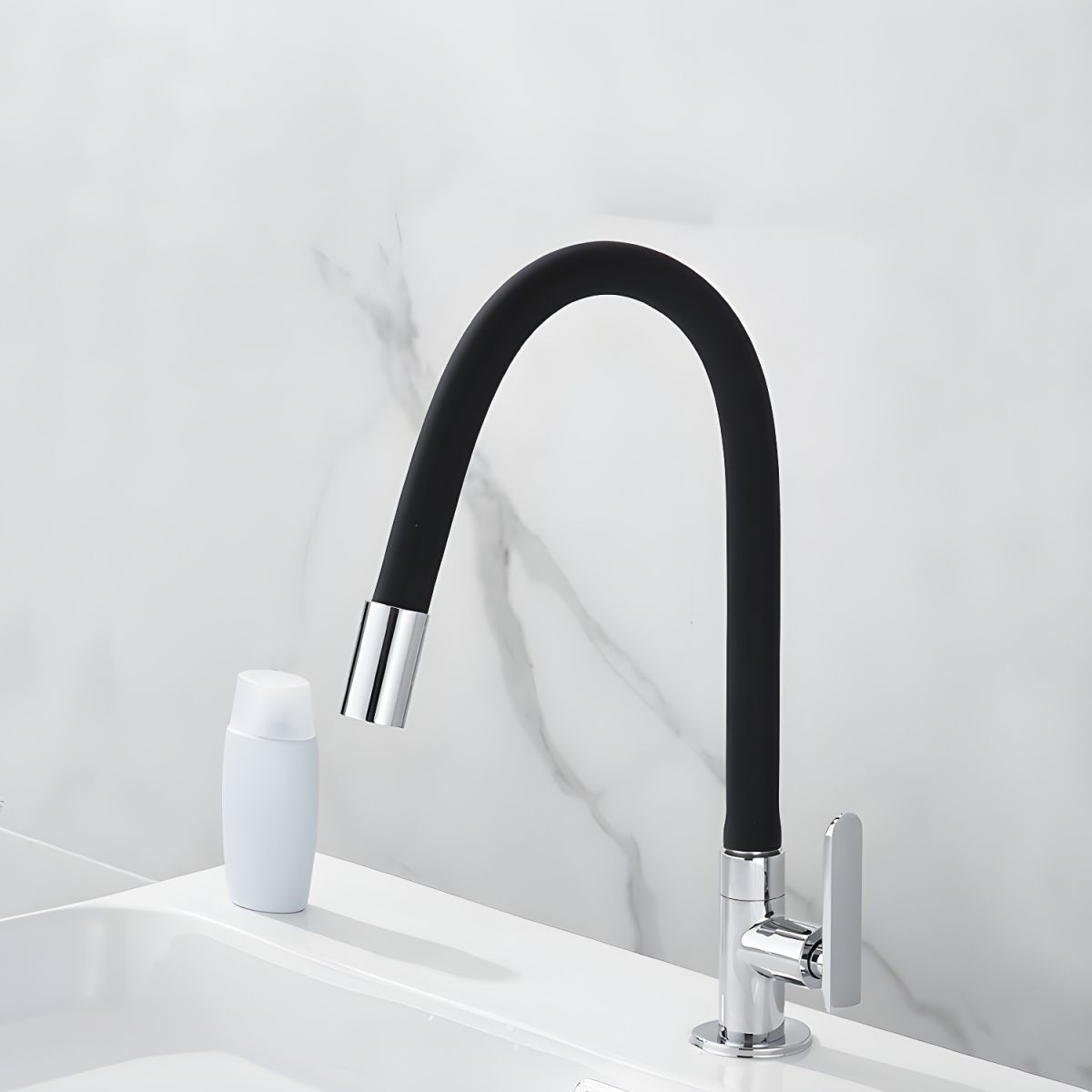 Videnar | Sleek High Arc Tubular Single Lever Kitchen Sink Tap