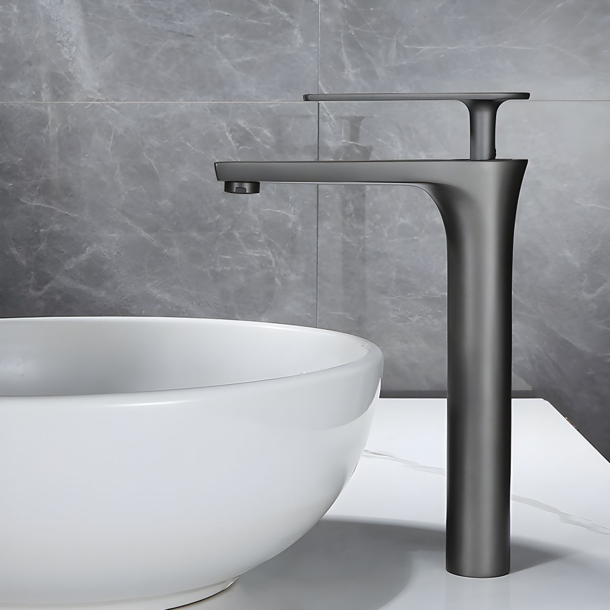 Kestrum | Modern Arched Column Bathroom Basin Tap