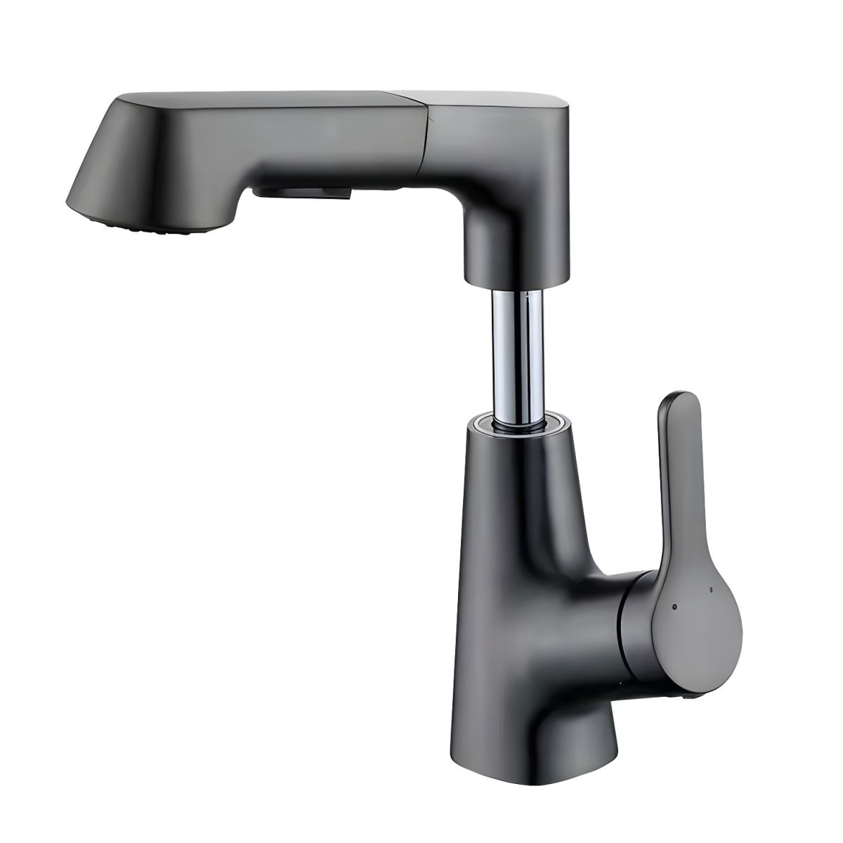 Nordivik | Sleek Retractable Spout Kitchen Sink Mixer Tap with Lever Handle