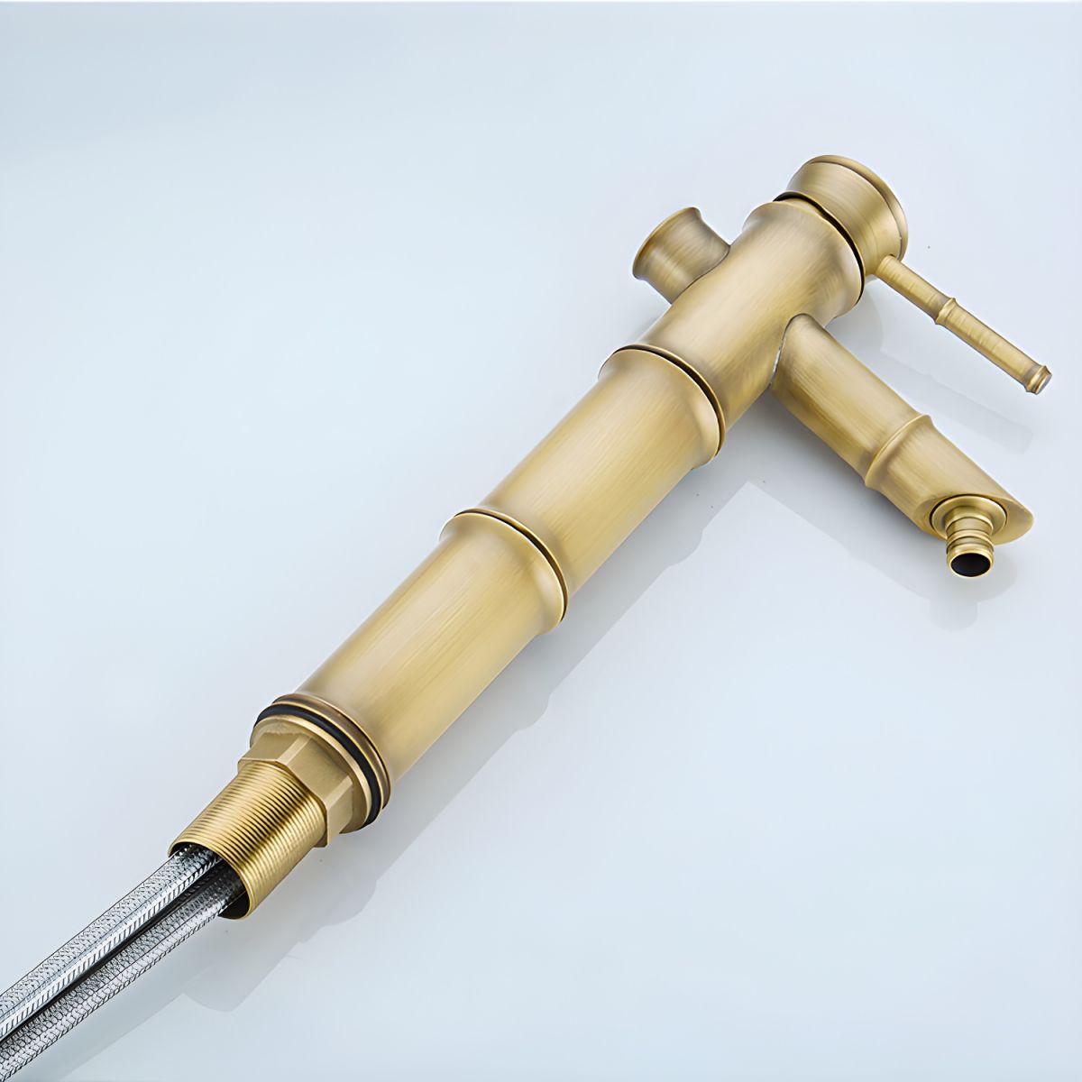Kestrum | Artisan Bamboo Silhouette Arched Column Bathroom Sink Tap
