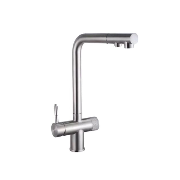 Nyvalla | Modern L-Shaped Retractable Spout Kitchen Sink Mixer Tap