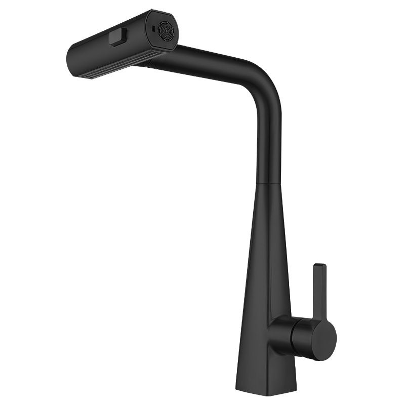 Kalsvane | Nordic L-Shaped Retractable Spout Kitchen Sink Mixer Tap