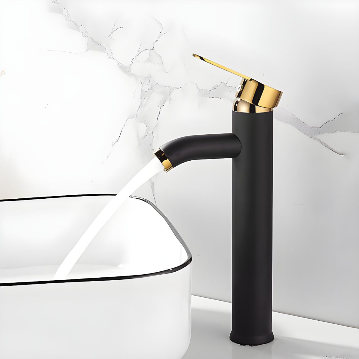 Luvarni | Arched Tubular Profile Bathroom Basin Tap