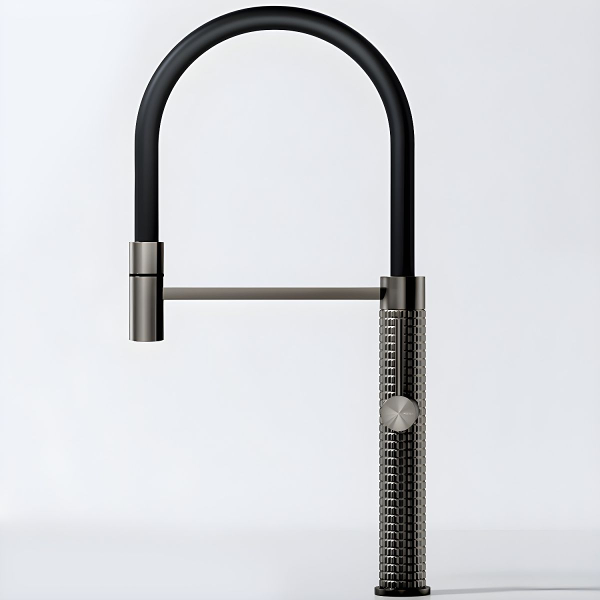 Alsvig | Industrial High Arc Pull Down Lever Gooseneck Kitchen Sink Mixer Tap
