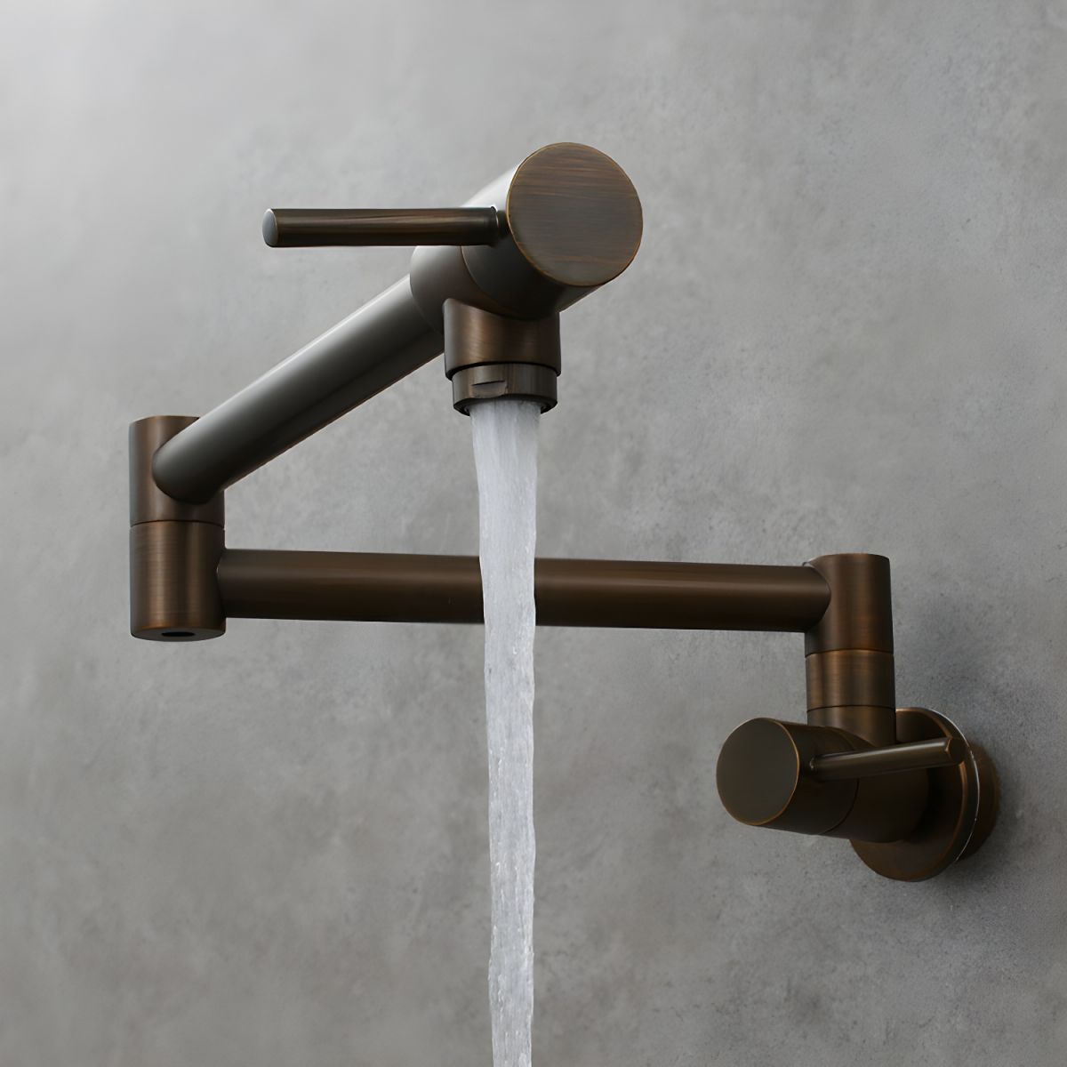 Sylvord | Modern Wall Mounted Folding Articulated Arm Kitchen Pot Filler Tap
