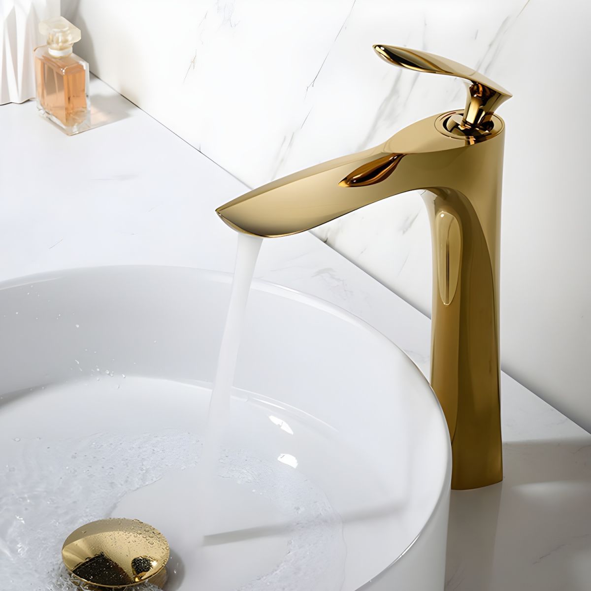 Sylvaka | Luxury Arched Profile Deck Mounted Bathroom Basin Tap