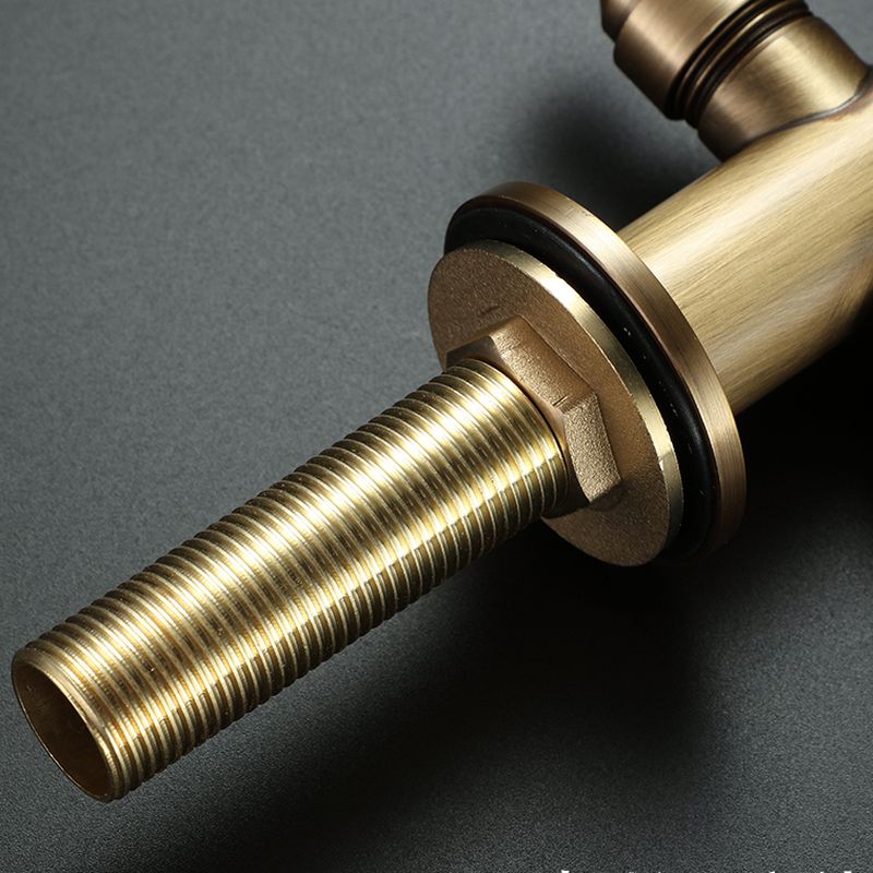 Elduvane | Modern Dual Lever High Arc Gooseneck Kitchen Sink Tap