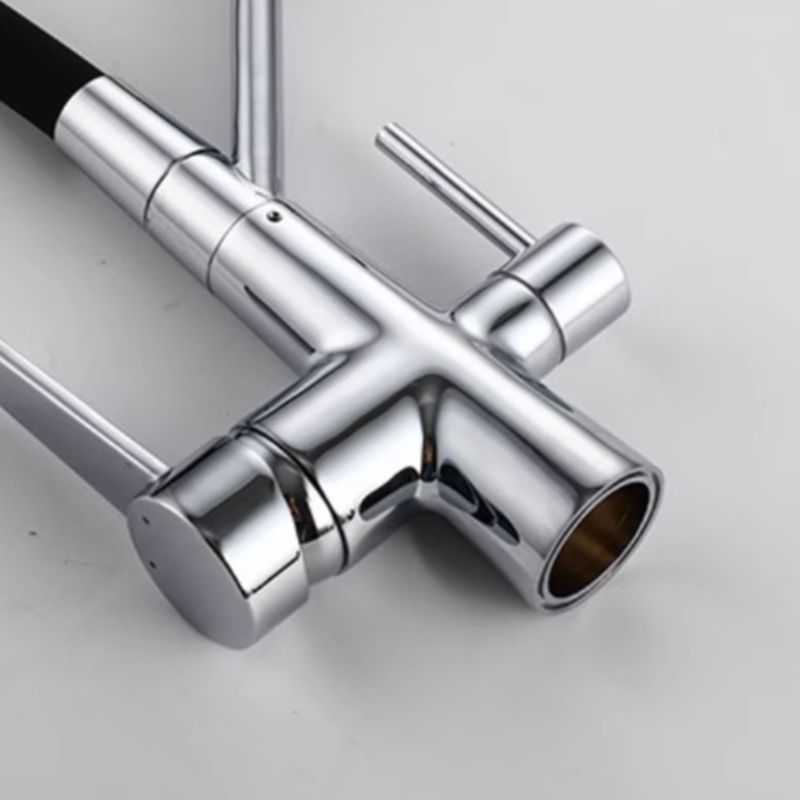 Luvrenic | Professional Arched Profile Dual Lever Kitchen Sink Mixer Tap