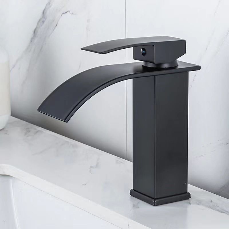 Kestrum | Contemporary Arched Column Waterfall Bathroom Sink Tap
