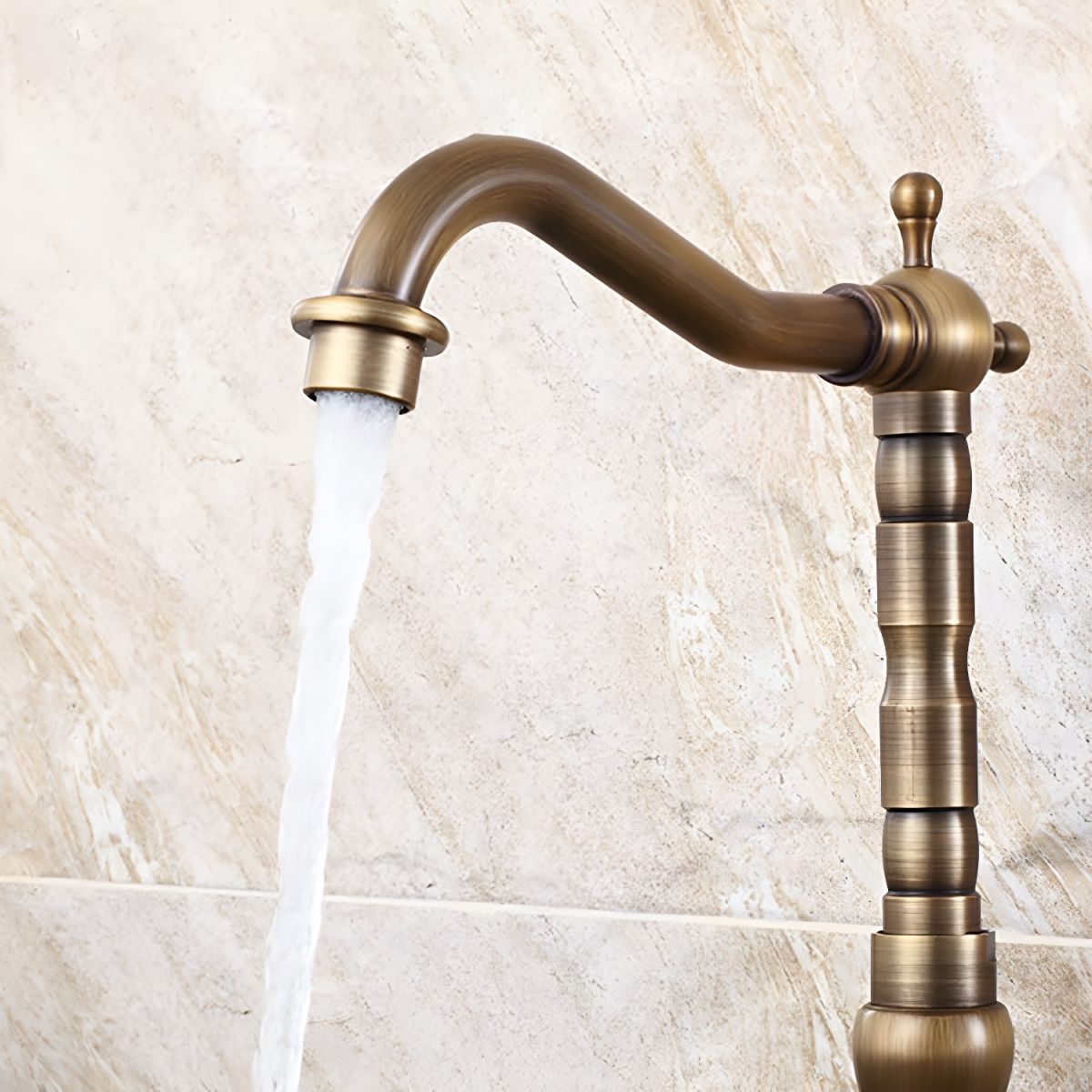 Sylviken | Luxury High Arc Swivel Spout Gooseneck Kitchen Sink Mixer Tap