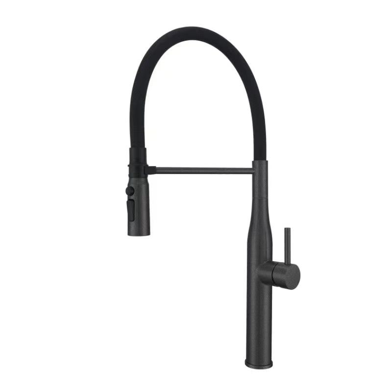 Aerisund | Industrial Arched Profile Retractable Spout Kitchen Sink Mixer Tap