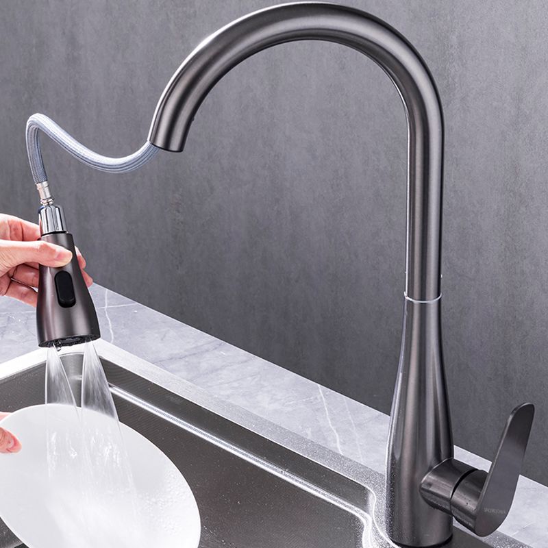 Jorunne | Nordic High Arc Retractable Spout Kitchen Sink Mixer Tap