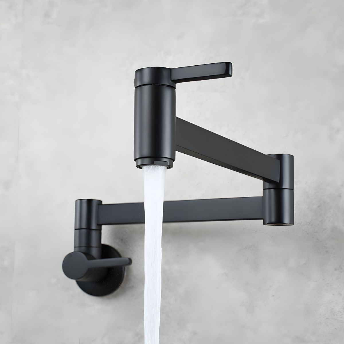 Nordviken | Wall Mounted Folding Dual Lever Kitchen Pot Filler Tap